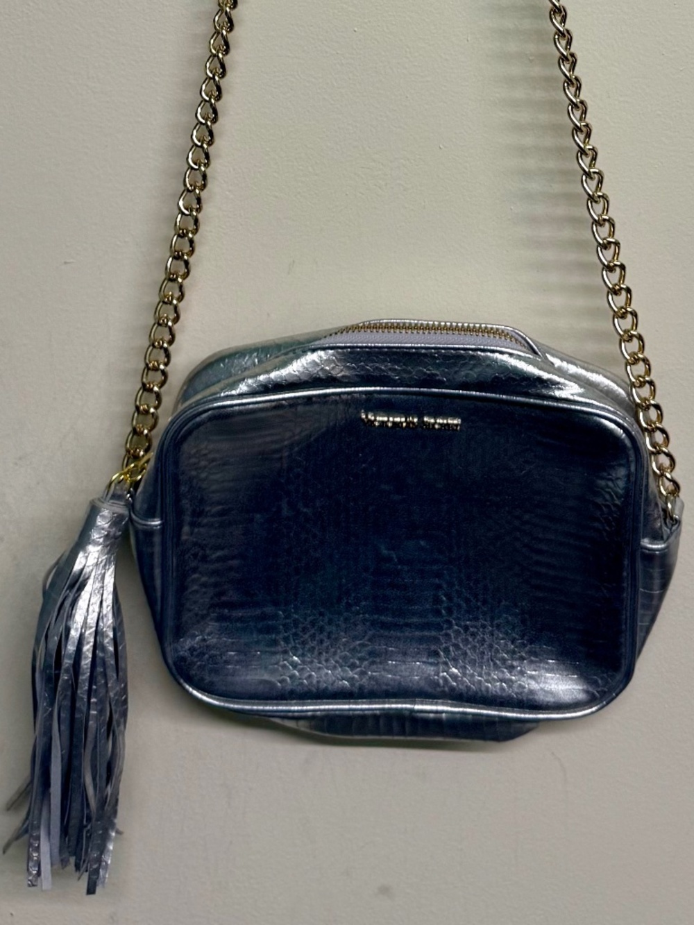 Victoria's Secret Metallic Grey Purse